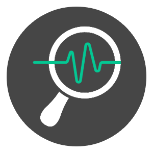 Icon of a heart with a paw print on it